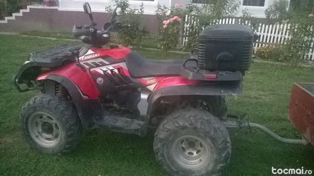 Atv Linhai 2009 + remorca