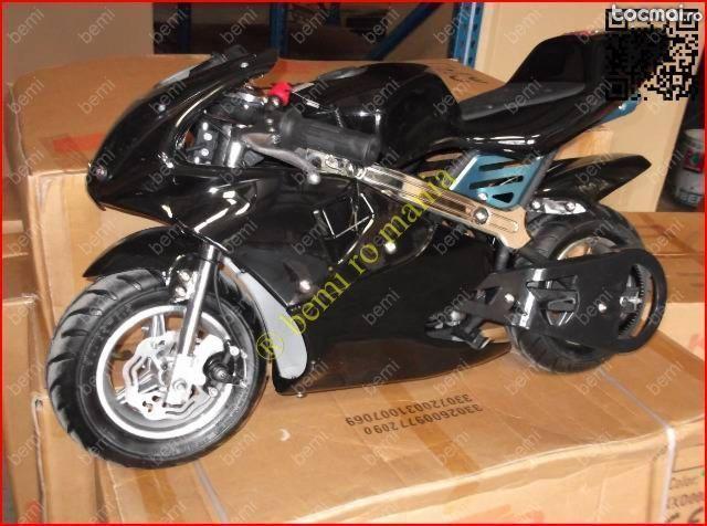 Mini moto poket 350w e- power negru racing